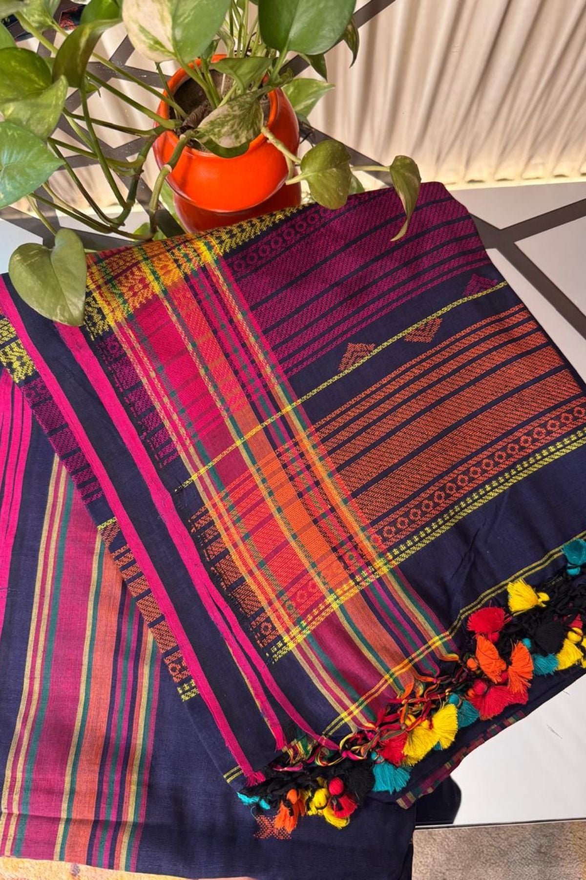 Mercerised cotton Bhujodi inspired sarees