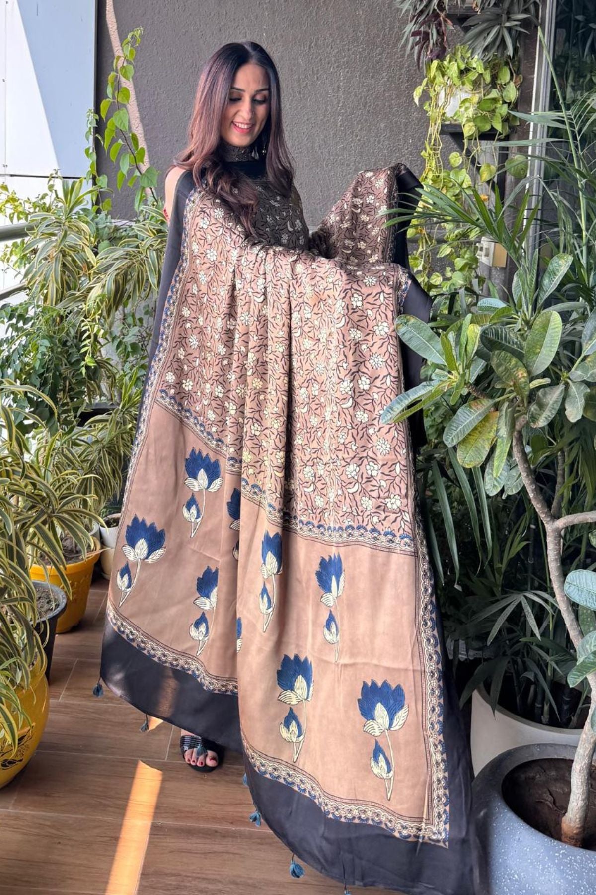 Ajrakh Modal Kurta Dupatta Set