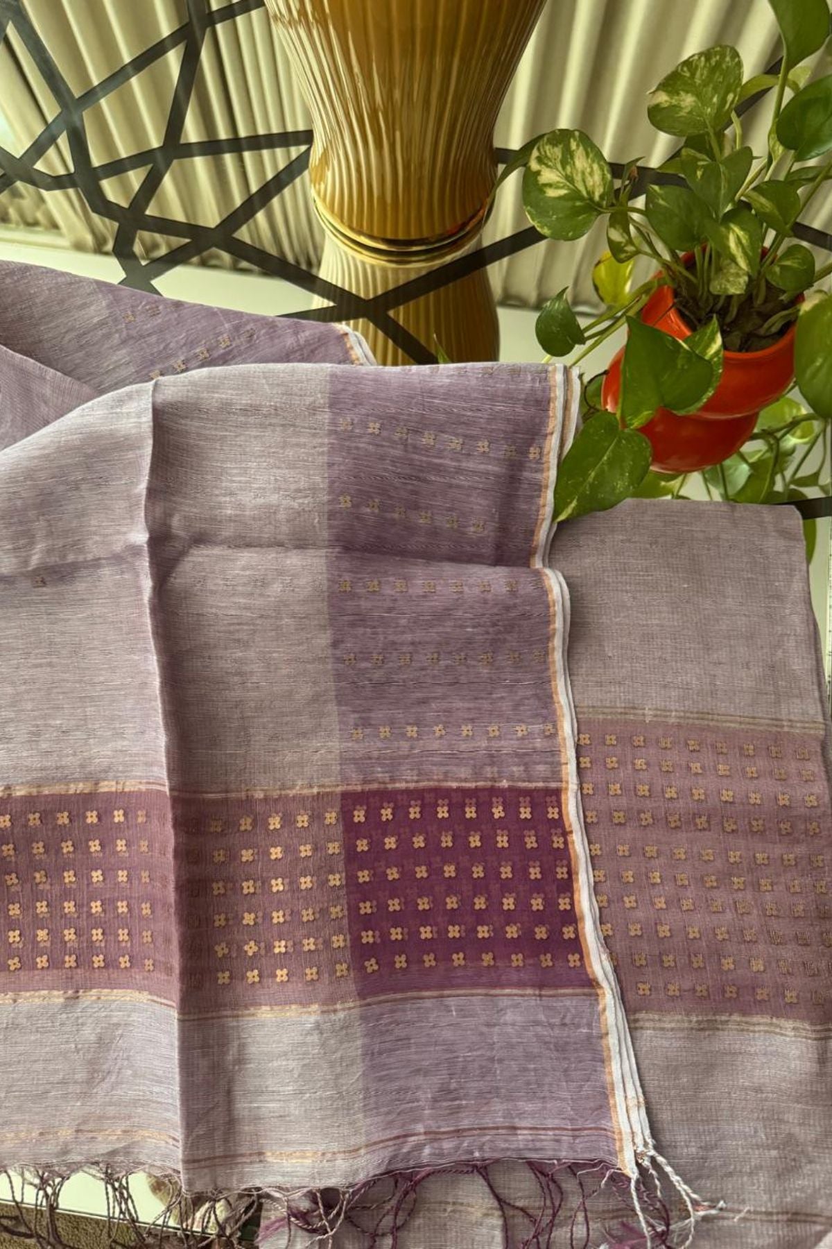 Pure Silk Linen kurta dupatta sets