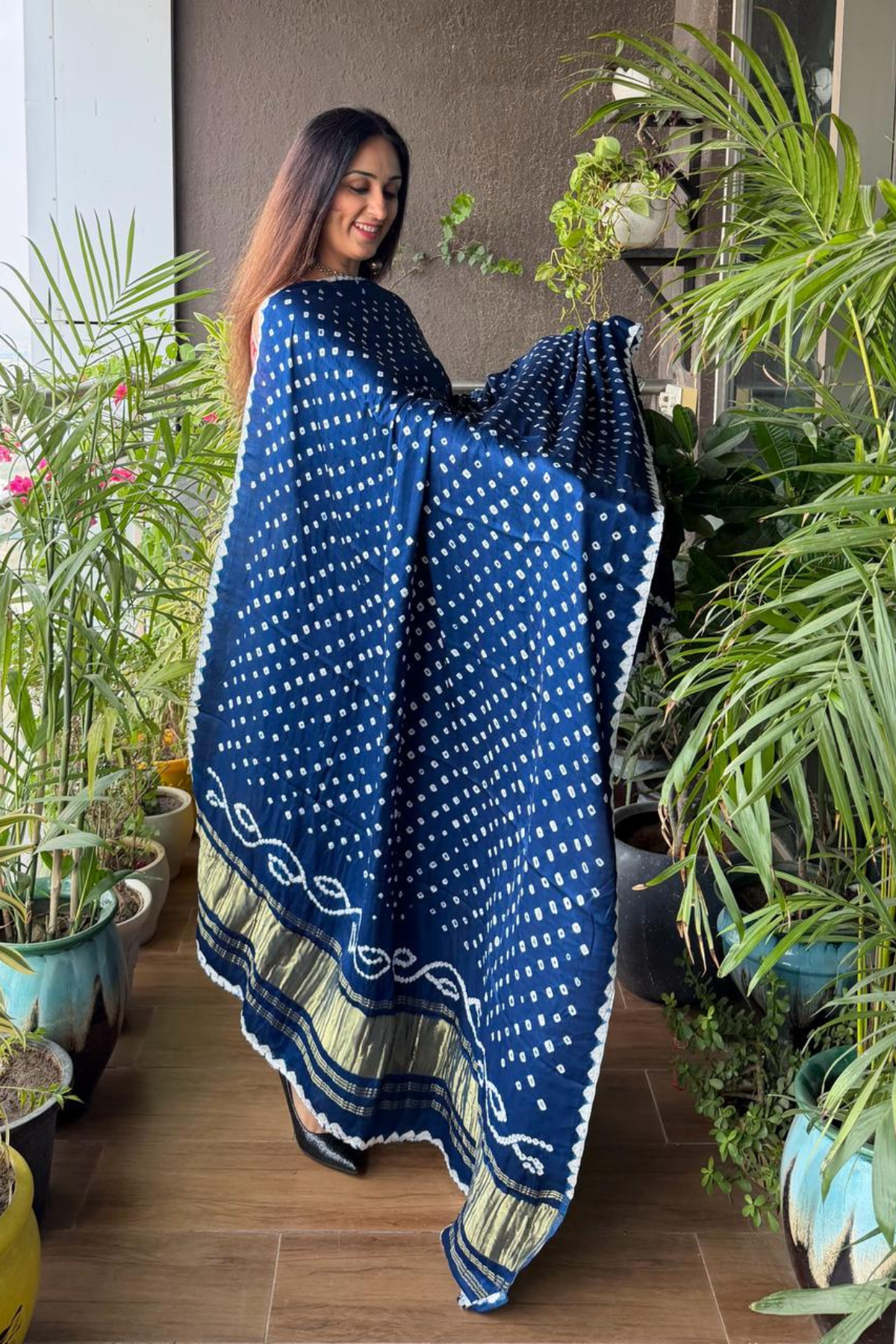 Ombré kurta dupatta set on pure modal Satin
