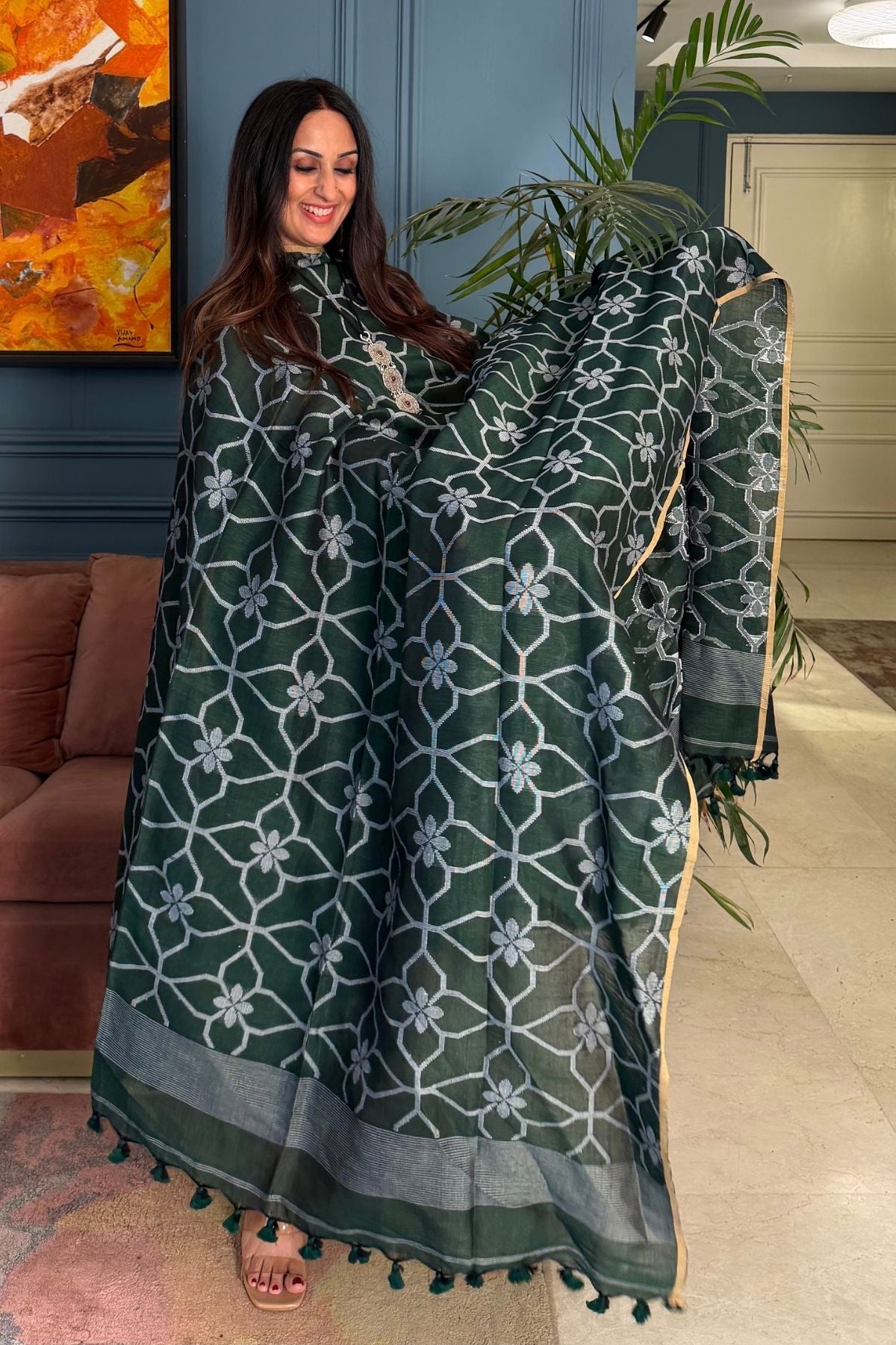 Jayshree linen kurta dupatta sets!!
