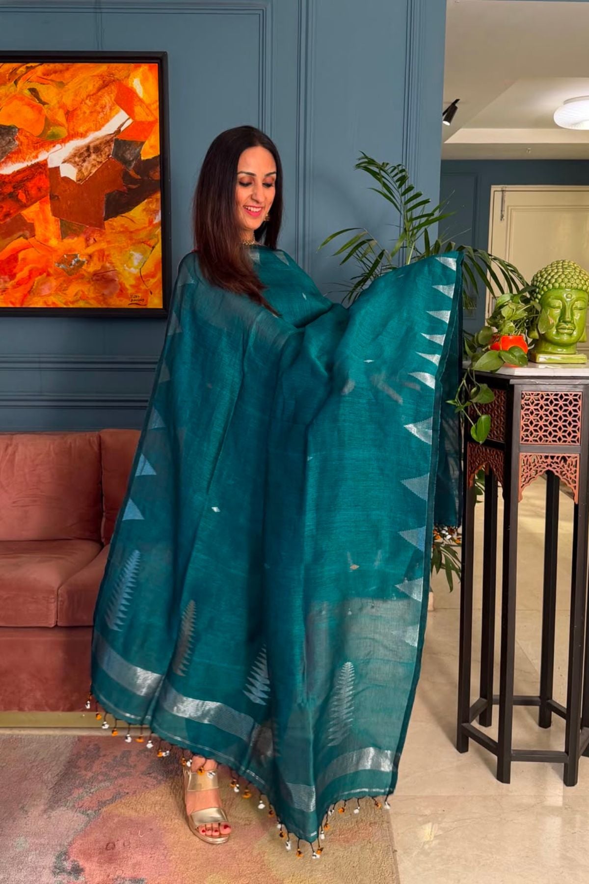 Jayshree linen kurta Dupatta sets