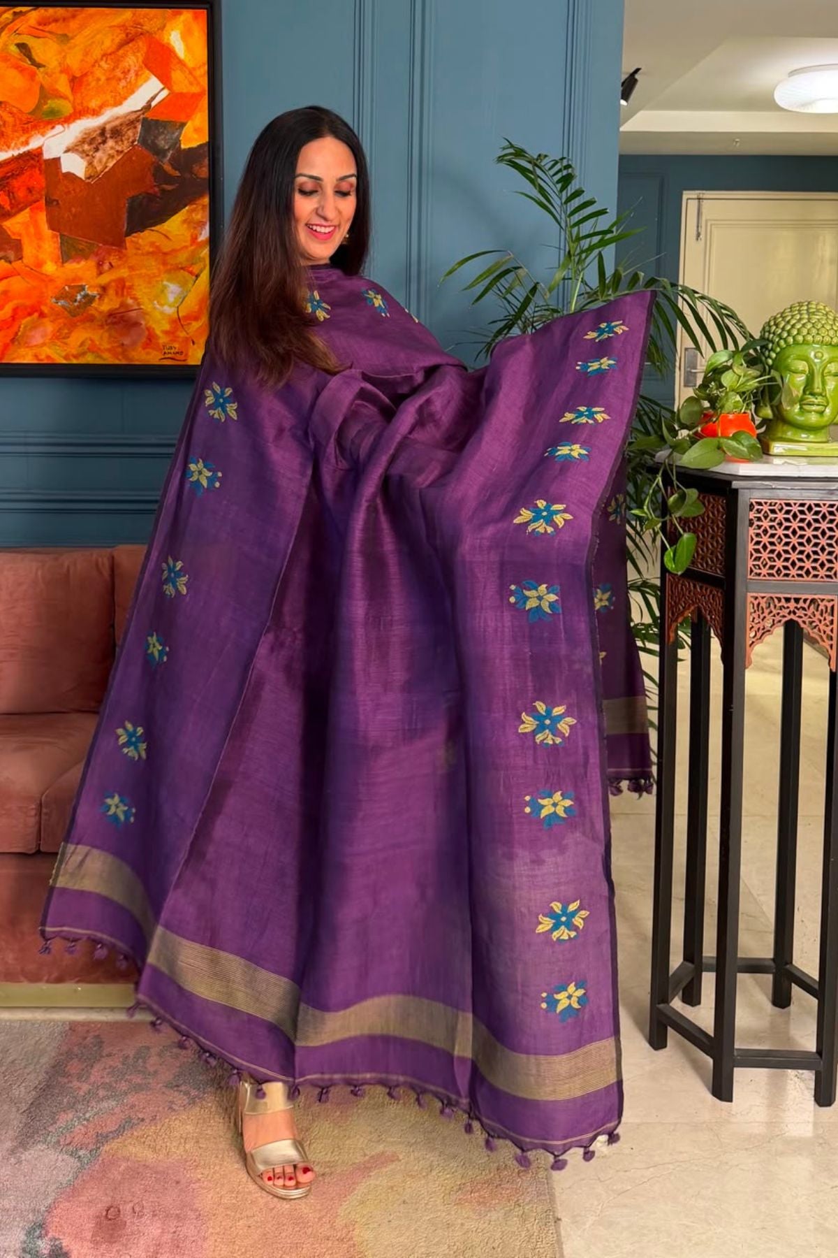 Jayshree linen kurta Dupatta sets