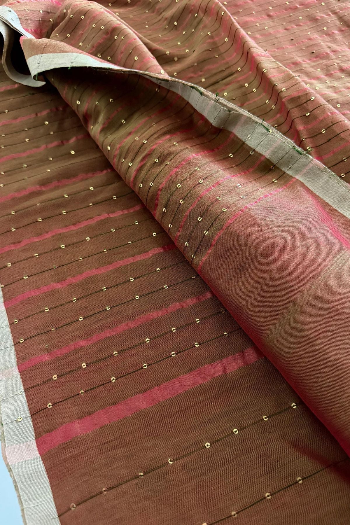 Handwoven pure cotton saree with blouse!!