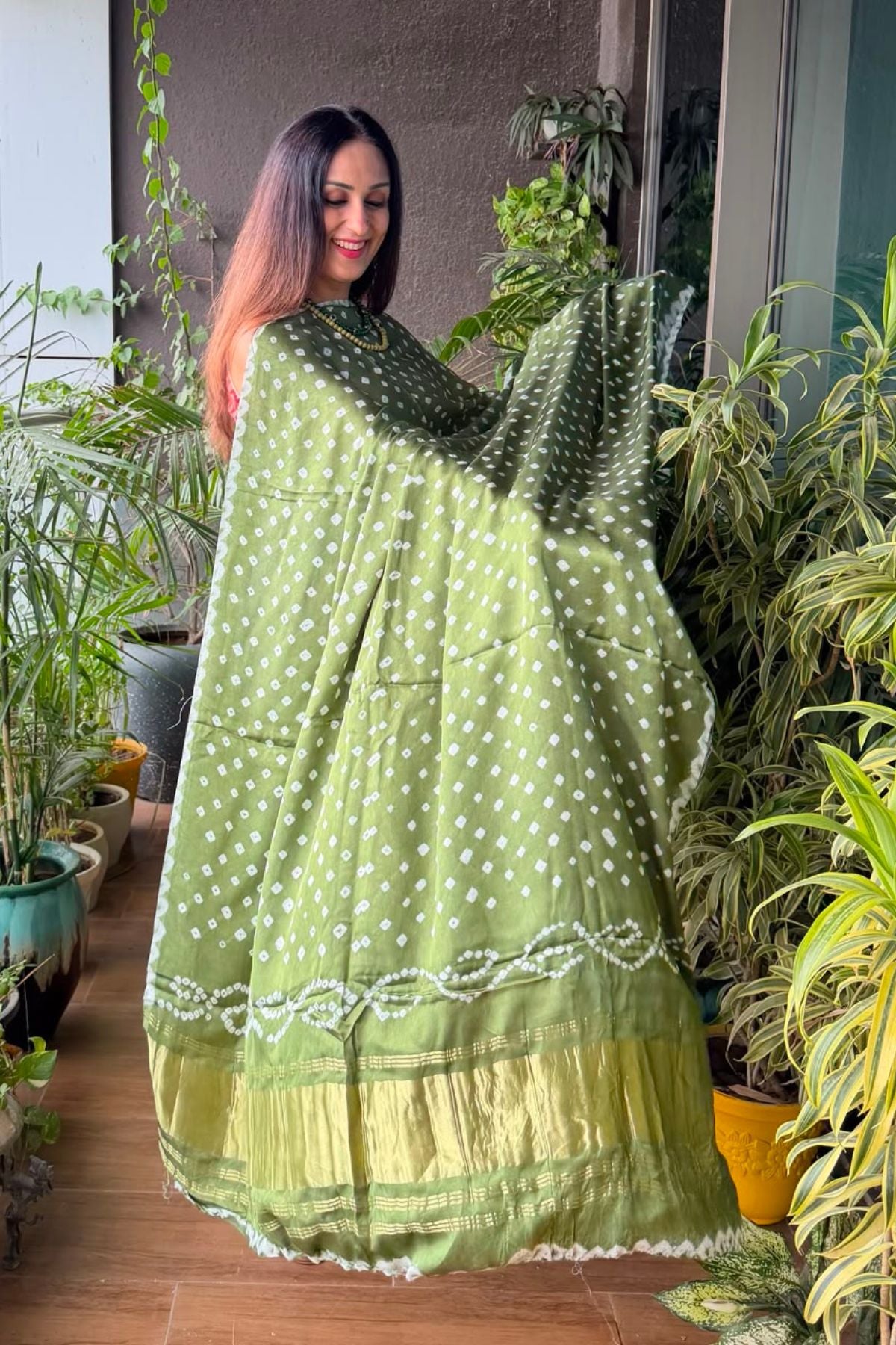 Ombré kurta dupatta set on pure modal Satin