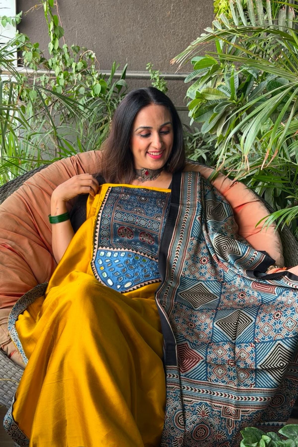 Handcrafted Kutch mirror work Mashru silk full sets!!