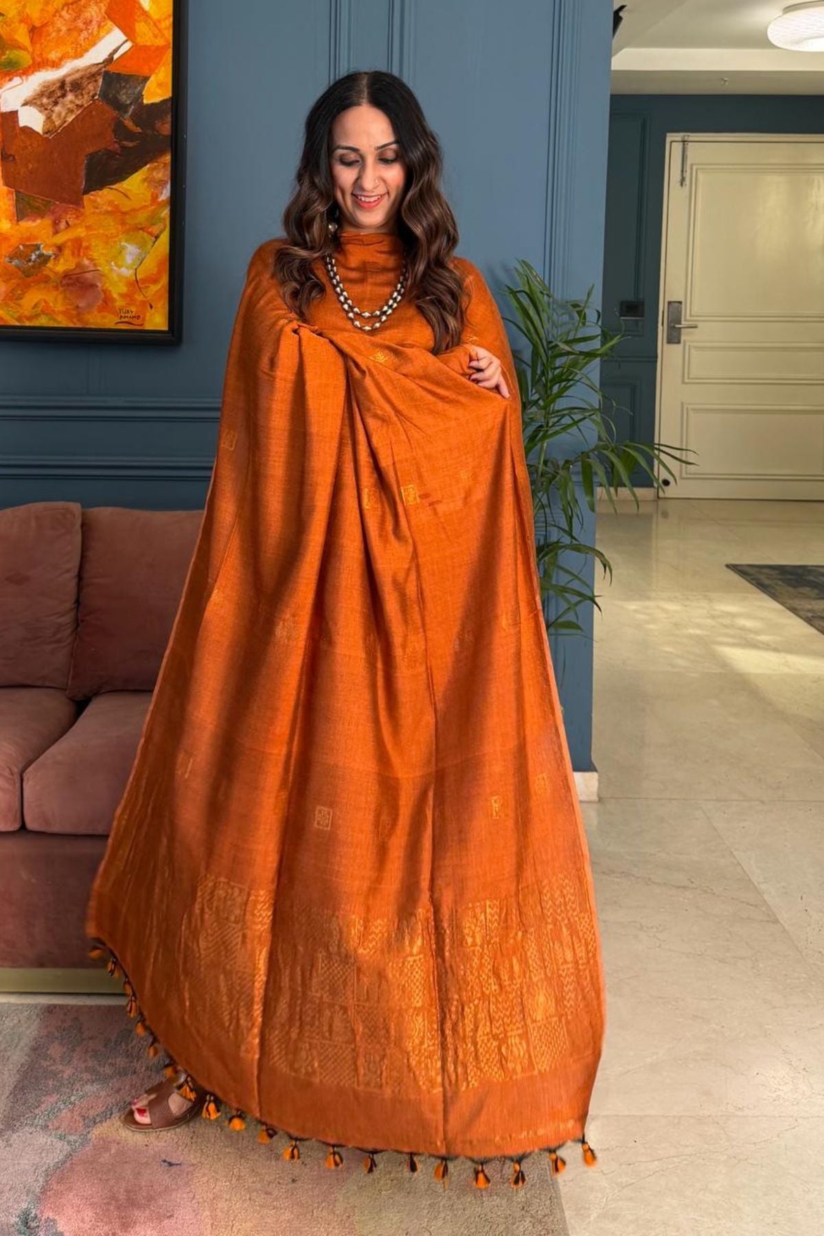 Premium Bangalore cotton with Banarasi weave kurta dupatta sets