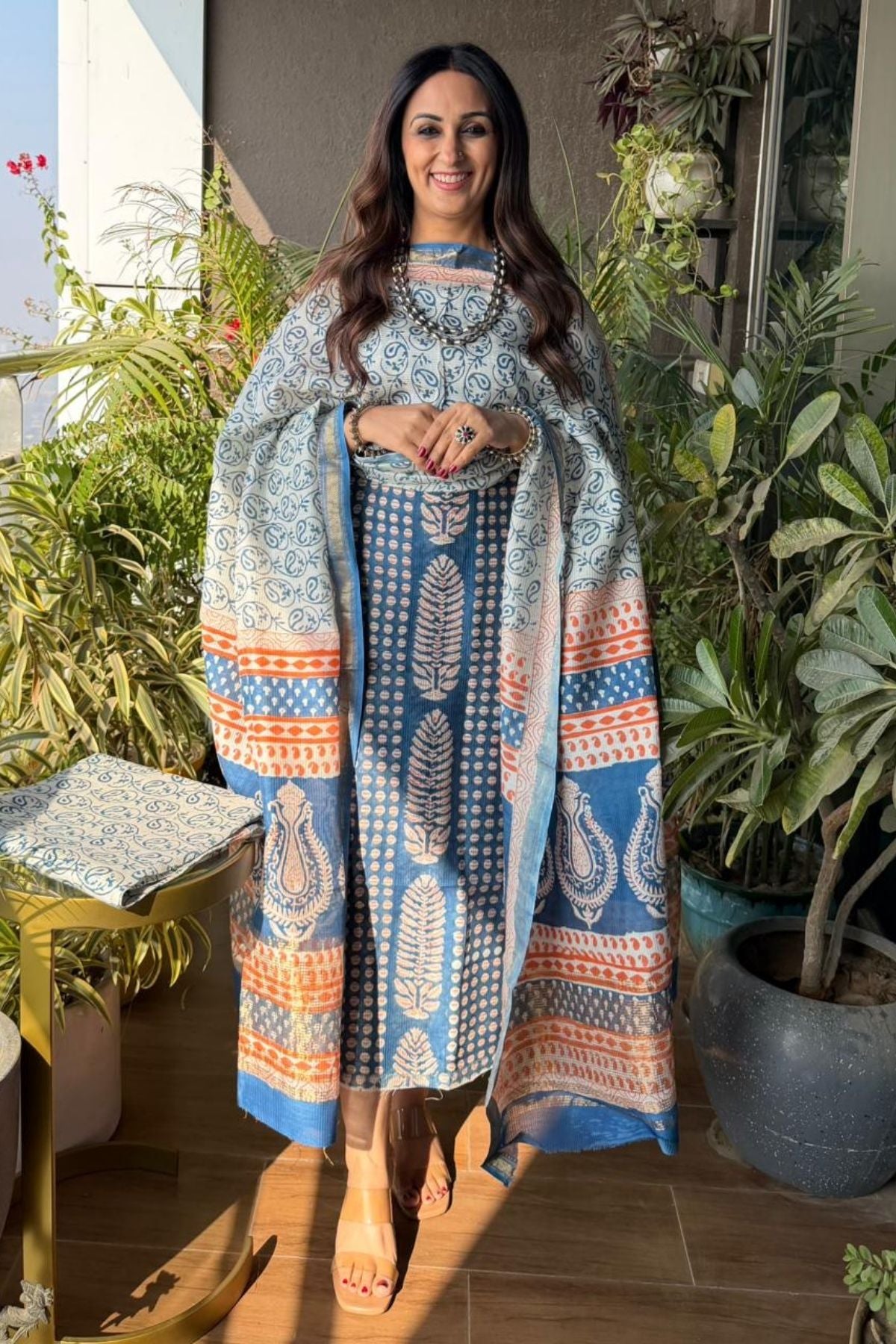 Bagh full sets on pure Maheshwari Silk