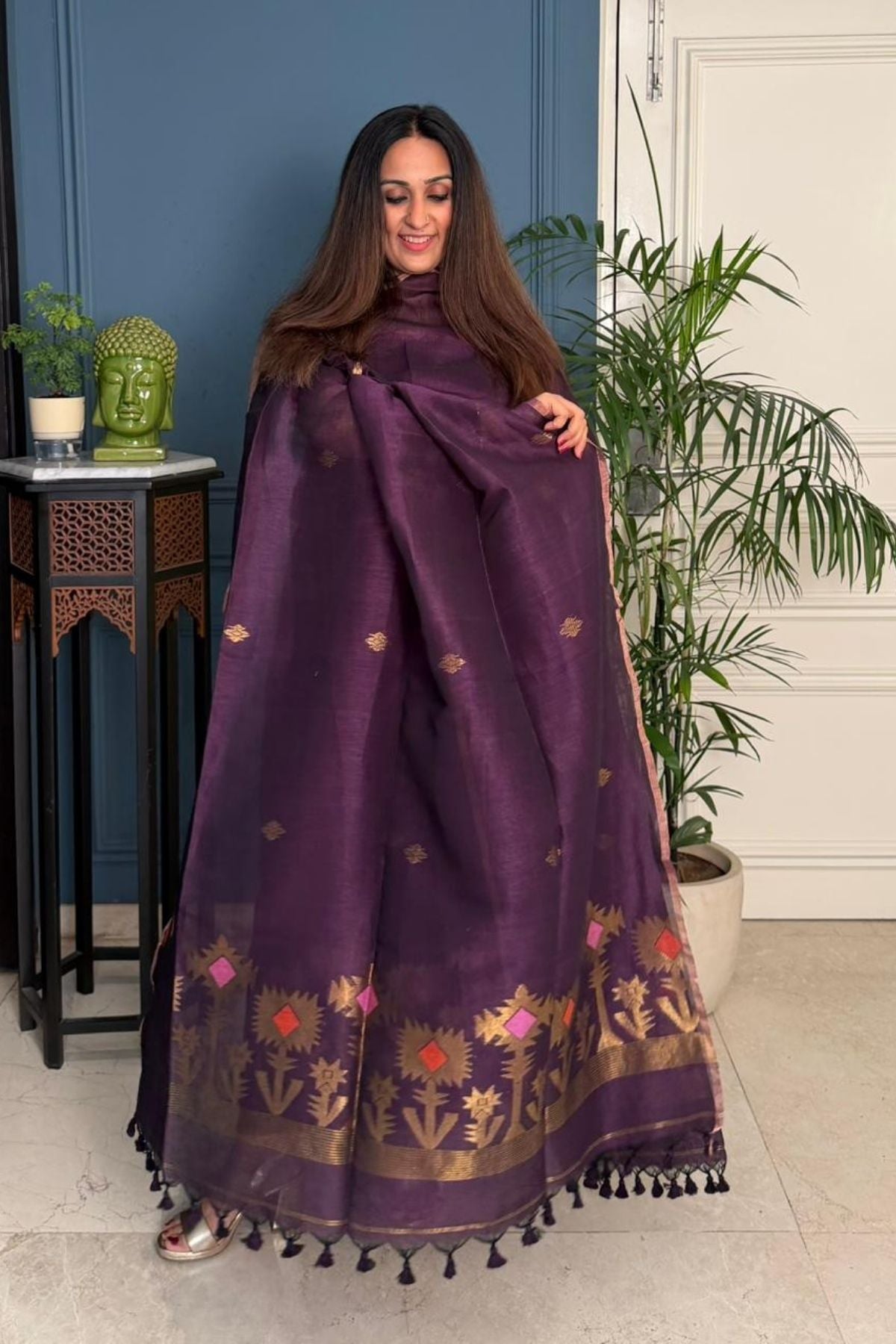 Jayshree linen kurta dupatta set