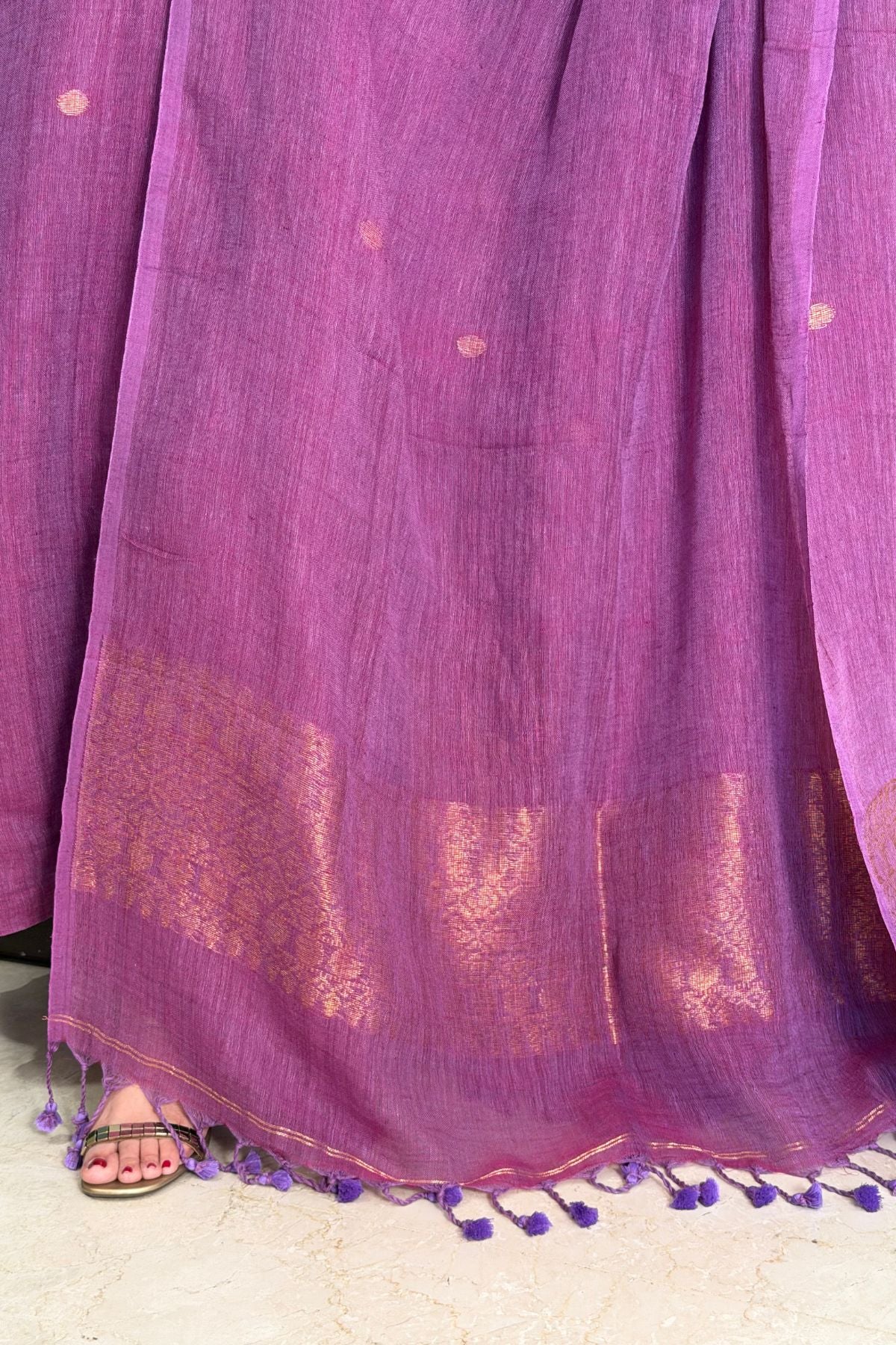 Jamdani Handwoven linen by linen sets!!
