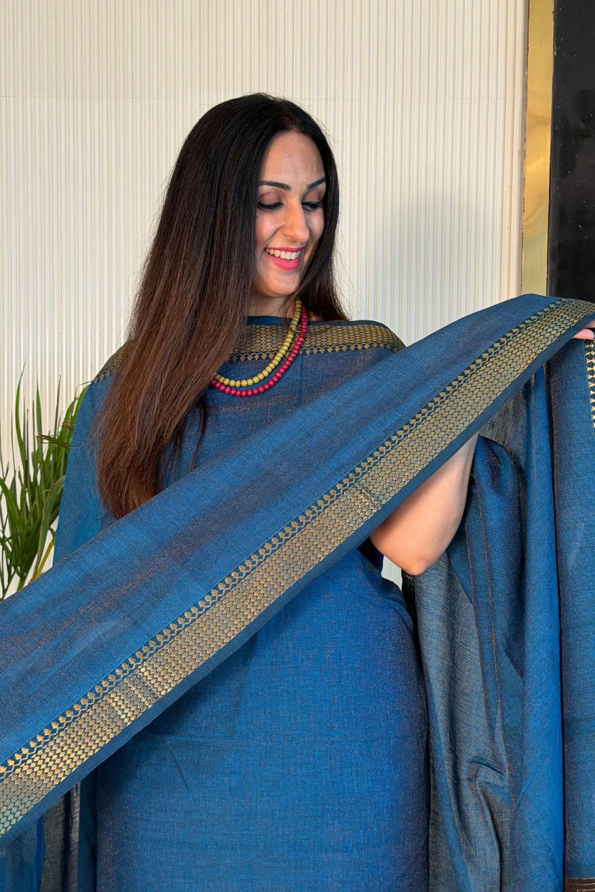 Jayshree tissue linen kurta dupatta set
