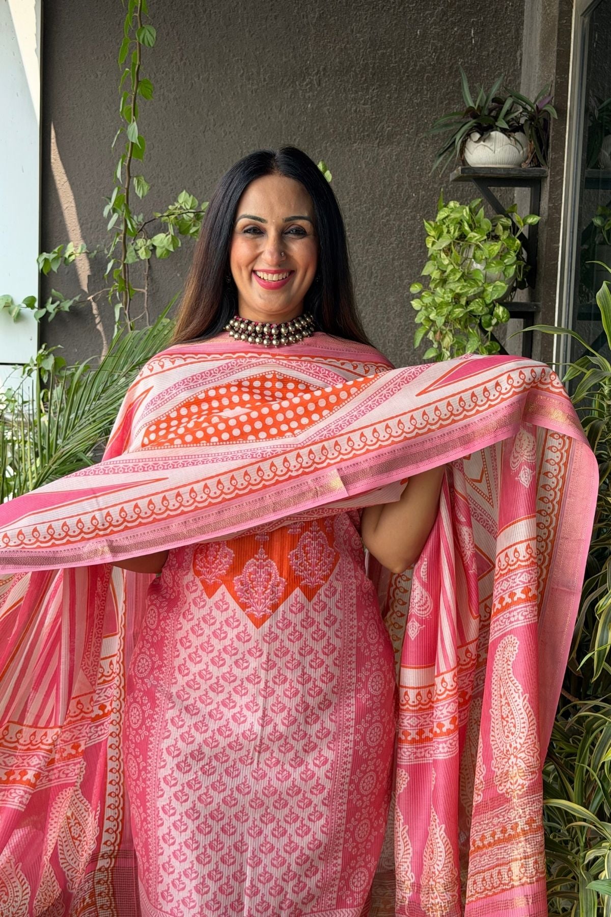 Handblocked Bagh full sets on pure Maheshwari!!