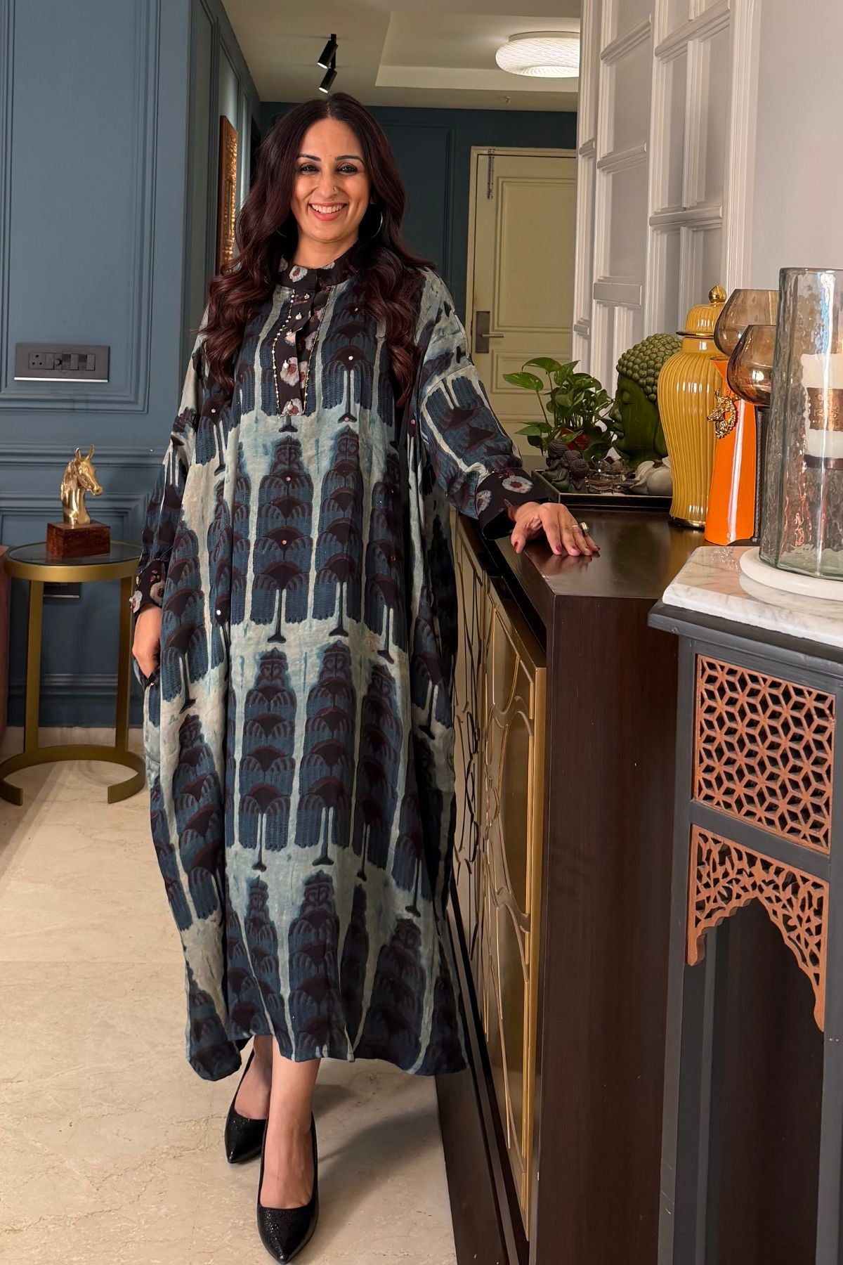 Free-flowing premium Modal dresses with intricate hand-block prints and exquisite handcrafted details!!