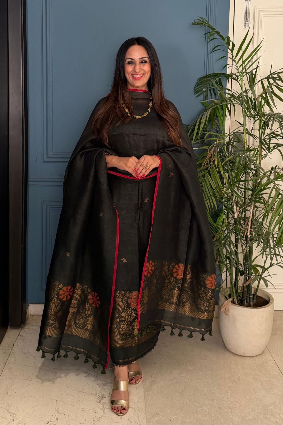 Jayshree linen kurta Dupatta sets