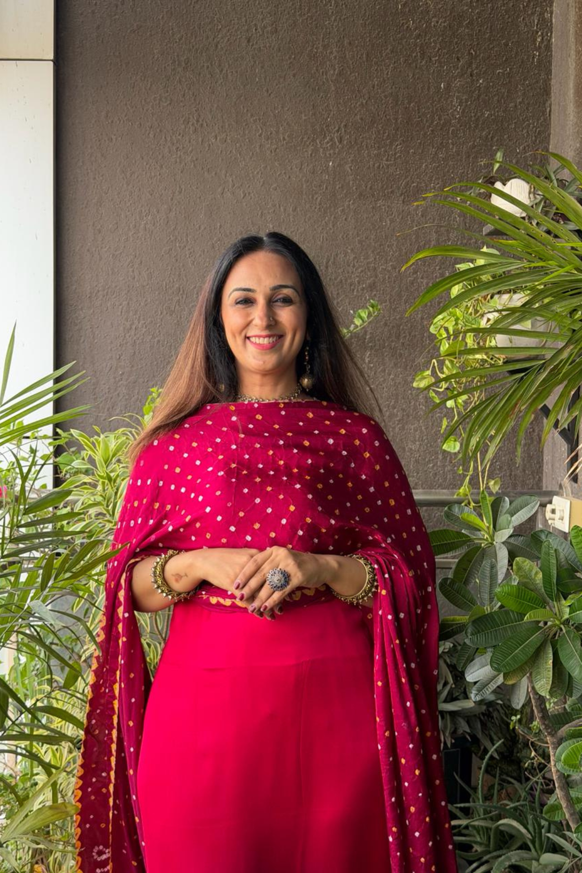 Ombré kurta dupatta set on pure modal Satin