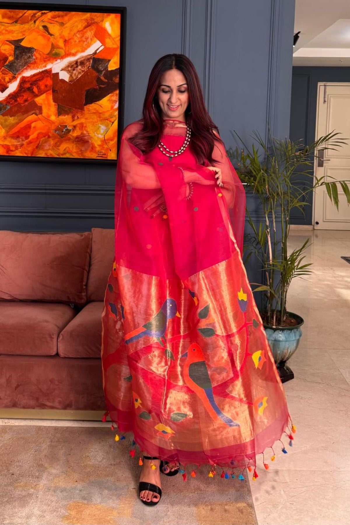 Muslin sets with Paithani inspired work